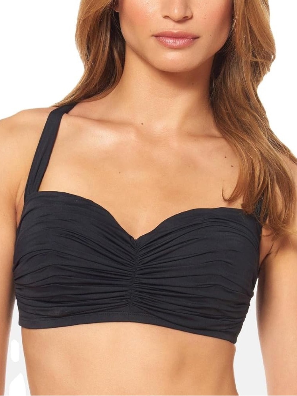 Bleu Rod Beattie
Women's Kore Shirred Bandeau Bikini Swim Top Size 36DD